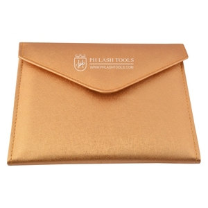 Kit de pince à épiler en cuir pour Extension de cils, pinces à épiler, boîtier élastique, jusqu'à 14 pièces, en couleur or, personnalisé, offre spéciale, nouvel arrivage - Product Image 2