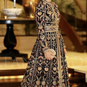2021 Trendy Bridal Beautiful Silk <b>Jacket</b> with Embellished Crystal Glass Beads Stone Work Wedding-Lehenga Dress - Product Image 1