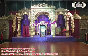 Nuevo corte trabajo boda Mandap conjunto Malasia mejor boda fibra blanca tallada Mandap increíble boda Mandap conjunto Alemania boda conjunto - Product Image 2