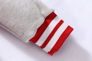 OEM personalizado alta moda con capucha chaqueta del equipo universitario toalla bordado parches chaquetas de béisbol - Product Image 6