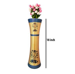 Vase à fleurs rond en bois, support artisanal pour décoration de jardin, offre spéciale, - Product Image 2