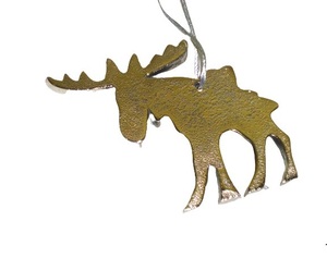 CHRISTMAS HANGING ORNAMENT METAL DEER DESIGN HIGH QUALITY METAL CHRISTMAS <b>TREE</b> DECORATION DEER - Product Image 1