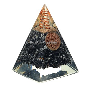 Meilleure Offre sur Pyramide d'Orgone en Agate |   Décoration d'intérieur avec pierres précieuses, Feng Shui et bouddhisme - Product Image 1