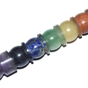 Chakra Gemstone Healing <b>Wand</b> Polished Semi-Precious Stone Craft REIKI Carved Feng Shui Home Decoration - Product Image 1