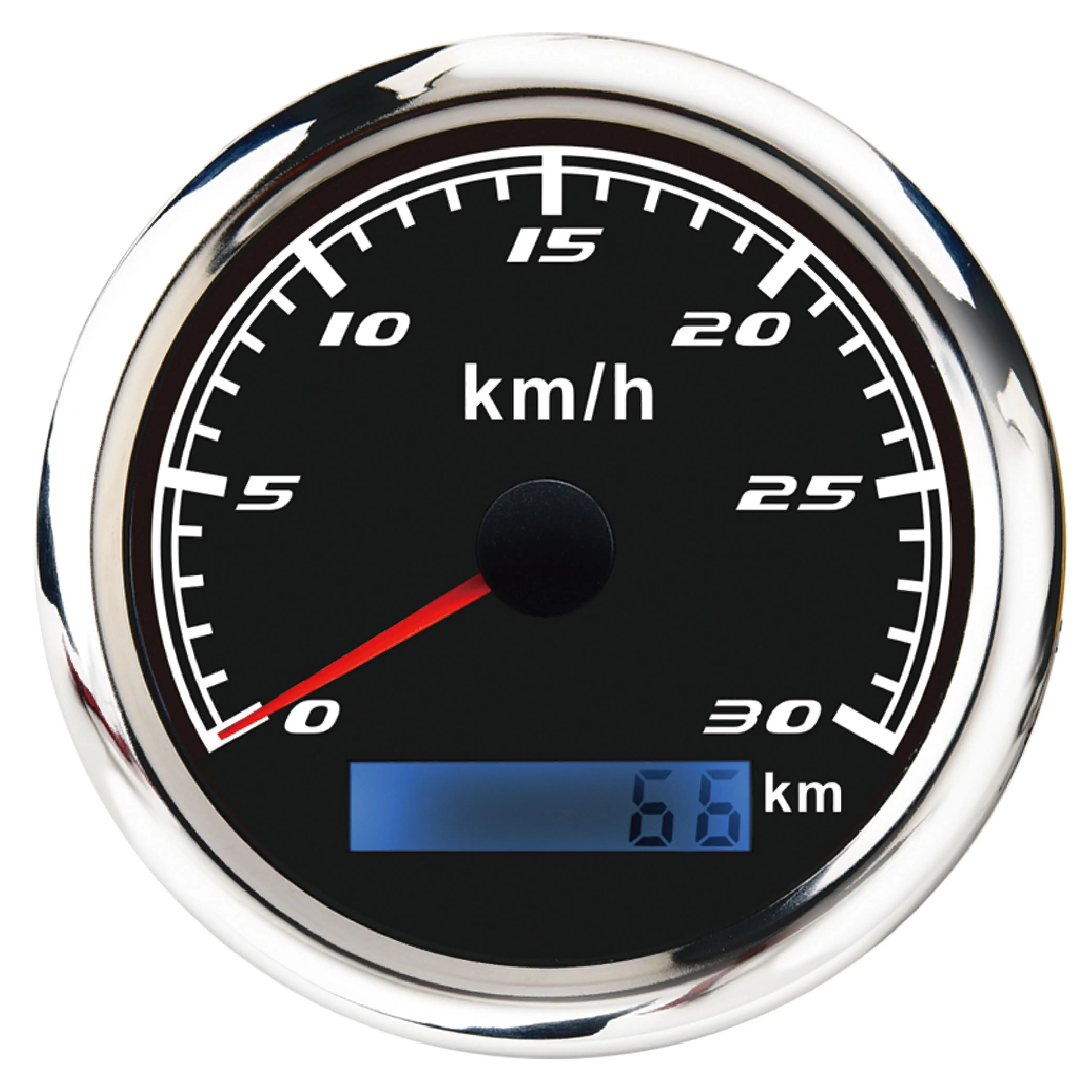 85Mm Kim Trắng LED 30 Kmh Tốc Độ Meter Với GPS Speedometer