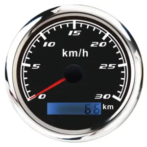 Pengukur Kecepatan 30 Kmh LED Putih Jarum 85Mm, dengan Speedometer GPS