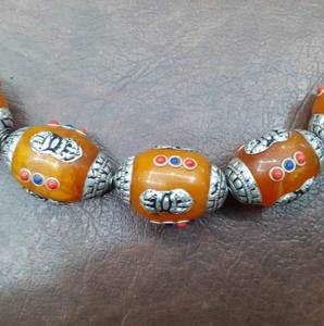 Cuentas de joyería sueltas redondas de ámbar amarillo - Product Image 3