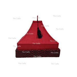 Fabuleux plateau en fer et jute avec couverture en tissu plateau de service décoratif pour hôtel et restaurant à vendre - Product Image 1