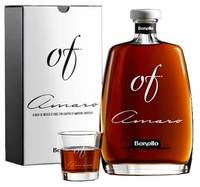 Bonollo d'Amaro 70 Cl Liqueur légère aux herbes Ambrée Piquante en Bouteille - 30% d'Alcool Fabriqué en Italie