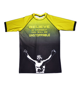 Chemise de sport à manches courtes pour homme avec imprimé Muhammad Ali, en polyester à séchage rapide - Product Image 4