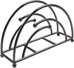 Soporte de almacenamiento de servilletas de hierro negro estándar Soporte de pañuelos de utensilios de cocina de acero inoxidable más vendido para el hogar y el restaurante - Product Image 3