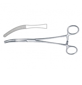 Forceps manuel en acier pour hystérectomie péritonéale Baby-Mikulicz - L'instrument chirurgical essentiel - Product Image 5