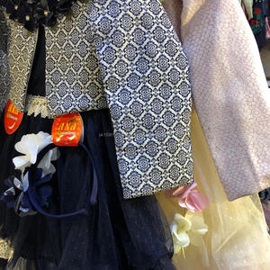 Flor chaqueta con Red vestido flor hermosa chaqueta con diseño increíble hermoso vestido con diadema - Product Image 5