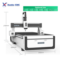 Xunke routeur CNC à bois de haute précision 1325 bois contreplaqué MDF acrylique CNC routeur prix de la Machine avec caméra CCD