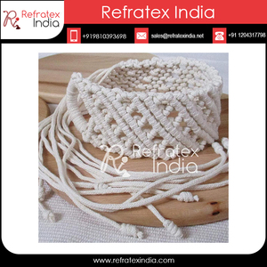 Pulsera de mano de macramé de algodón, joyería de lujo - Product Image 2