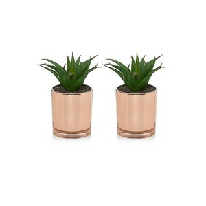 Jardinière décorative à roulettes de couleur or, 4 pièces, pour la décoration au prix réglable - Product Image 1