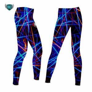 กางเกงเลกกิ้งกีฬาโพลีเอสเตอร์แบบยูนิเซ็กซ์ พิมพ์โลโก้ตามสั่ง ระบายอากาศ ต้านเชื้อแบคทีเรีย แห้งเร็ว แบบรีดร้อน สำหรับเบสบอล ซอฟต์บอล - Product Image 4