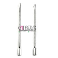 Pousse-ongles professionnels de qualité supérieure en acier inoxydable argenté, personnalisables avec logo, couleurs variées, pour nez, visage, corps, pieds, étanches