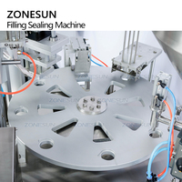 Zonnesun — Machine de remplissage et de scellage automatique, gelée, jus, lait, miel, chocolat, yaourt, tasse, pâte rotative à eau