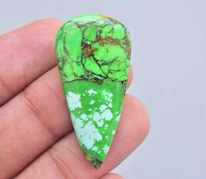 Cabujón de cobre verde turquesa, todas las formas mezcladas, envoltura de alambre, joyería, piedra turquesa para joyería - Product Image 3