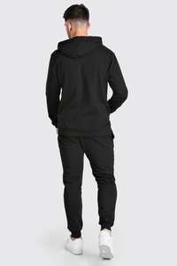 Conjuntos de ropa de abrigo de verano para hombre hechos a medida, chándal informal con cremallera, transpirable, liso, algodón, poliéster, diferentes tamaños - Product Image 4