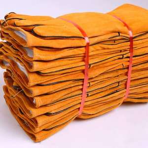 Best Selling Unisex Full Finger Welding <b>Gloves</b> <b>Long</b> Cuff Thick PU Genuine Leather Non-Slip Hand Protection - Product Image 4