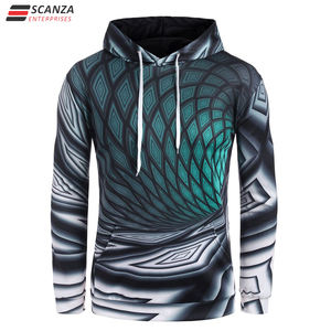 Pull à capuche imprimé unisexe de haute qualité 100% coton écologique Surdimensionné Hiver Thermique Brodé Service OEM Disponible - Product Image 2