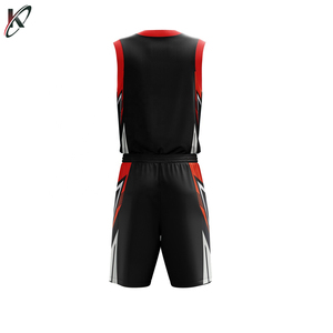 Réversible de basket-ball jersey uniformes accepter votre propre design personnalisé respirant tissu Double Côté basket - Product Image 4