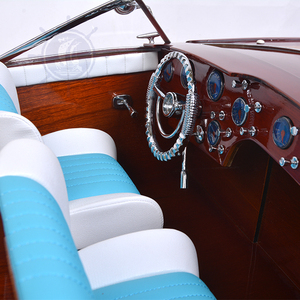 Modèle réduit de bateau Riva Aquarama peint, 170 cm, artisanat en bois, avec support d'exposition, objet de collection, décoration, cadeau, vente en gros - Product Image 6