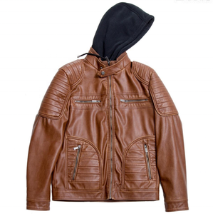 New model fashion zipper pockets custom made premium leather jackets wholesale - Product Image 1