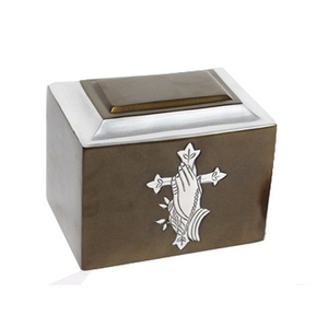 Urna de cremación de mascotas de metal pequeña y moderna Urna de ataúd de metal pequeña y elegante - Product Image 2