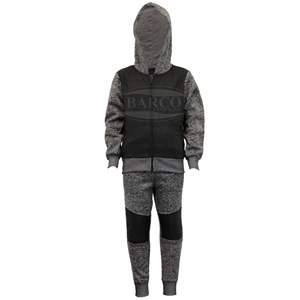 ชุดวอร์มหนังสำหรับผู้ชายชุดวิ่งจ๊อกกิ้งทำจากขนแกะออกแบบโลโก้ได้ตามต้องการ - Product Image 2