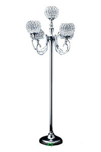 VENTE CHAUDE BOUGIE EN CRISTAL EN MÉTAL FINI NICKEL POUR LA DÉCORATION DE MARIAGE ET LA DÉCORATION DE LA MAISON MODERNE AVEC LOGO PERSONNALISÉ - Product Image 2