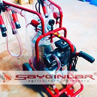 Nouvelle machine à traire électrique double pour vaches avec moteur et pompe, seau en aluminium