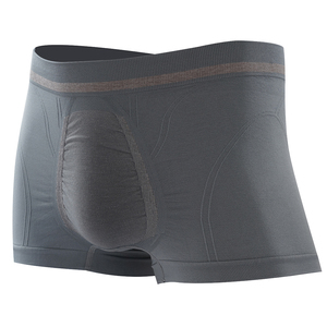 Bóxer corto de algodón sin costuras para hombre, ropa interior transpirable, cómoda - Product Image 6