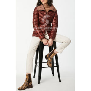 แจ็กเก็ตขนเป็ดคอปกแขนยาวผ้าสแปนเด็กซ์ออกแบบโลโก้ได้ตามต้องการ - Product Image 6