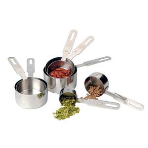 Stainless Steel Measuring <b>Cups</b> and Spoons Set with <b>Enamel</b> Finished Perfect for Accurate Cooking and Baking Tools - Product Image 5