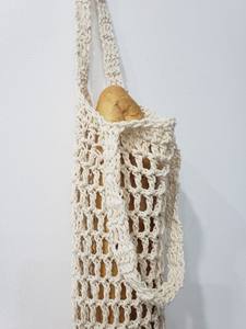 Bolsas de pan reutilizables de macramé, 100% algodón, orgánico, para regalo de pan casero, contenedor de pan - Product Image 4