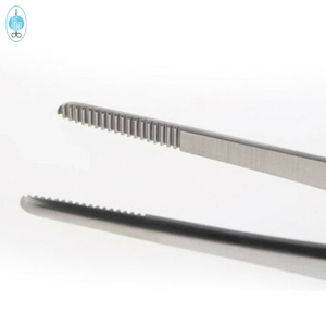 คีมผ่าตัดแบบโค้งงอ90องศาขากรรไกร23มม. 1.8มม. ปลายคีมสแตนเลส16ซม. - Product Image 4