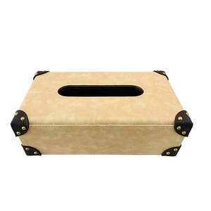 Boîte de maintien en papier de soie couleur mate boîte à mouchoirs enduite de poudre décor de table porte-papier support de tissu de mariage et d'événement - Product Image 1