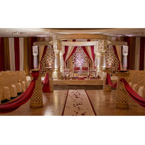 Glamorosa Ceremonia de boda india Mandap Bollywood boda evento Mandap decoración asombroso Palacio hindú boda Mandap asequible - Product Image 1