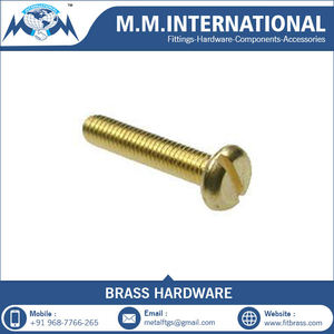 Fabricant de vis à tête de fromage fendue en laiton système de mesure de pouce pour l'utilisation électrique et machine - Product Image 4