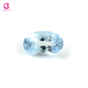 0,2 Cts Aguamarina brasileña natural 5x3MM Piedra preciosa suelta de corte ovalado para anillo Colgante Fabricación Joyería Piedra preciosa Proveedor al por mayor - Product Image 1