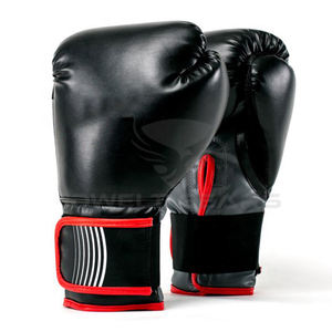 Guantes de Boxeo Profesionales de Cuero PU, Transpirables, Ecológicos, Dedos Completos, Antideslizantes, Correa de Muñeca Ajustable, Guantes Personalizables - Product Image 4