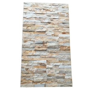 Ardoise jaune étoilée panneau de mur extérieur en <span class=keywords><strong>pierre</strong></span> de culture - Product Image 1