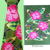 2022 Model baru desain eksklusif buatan tangan sarong bunga tropis bunga kasual pantai menutupi dari Bali Motif lukisan tangan