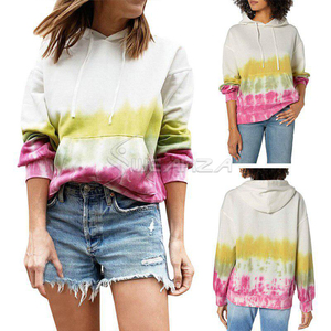 Nouveaux sweats à capuche pour femmes de haute qualité attrayants avec capuche à cordon pour femmes Tie Dye Hoodies Sweats à capuche pour femmes de haute qualité pour activer - Product Image 6