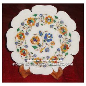 Plaque en marbre incrusté, plaques en marbre incrusté artisanales - Product Image 1