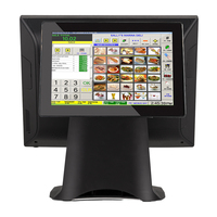 Sistema de Punto de Venta (TPV) con Pantalla Táctil de 15 Pulgadas, Terminal Integrado con Lector de Tarjetas Magnéticas, Pantalla de Facturación y Caja Registradora
