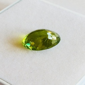 Pierre précieuse péridot naturelle de qualité AAA, coupe ovale, couleur verte, certifiée IGI pour accessoires de bijoux - Product Image 3